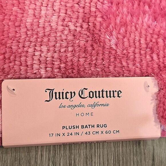 Juicy Couture Home Plush Bath Rug- Candy Pink - Picture 6 of 6